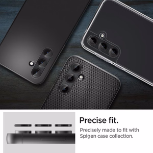 Spigen Glas.tR EZ Fit Optik kameran suoja Samsung Galaxy S23 FE:lle - musta 2 kpl