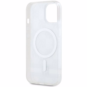 DKNY IML Ruudullinen Mono-kuvio ja Painetut Raidat MagSafe Suojakuori iPhone 15 / 14 / 13:lle - beige