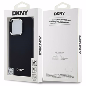 DKNY Plain Logo MagSafe iPhone 14 Pro:lle Suojakuori - Musta