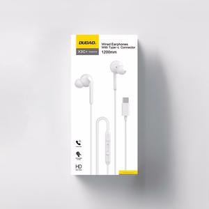 Dudao X3C+ johdolliset USB-C In-Ear Kuulokkeet 1.2m - valkoinen