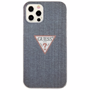 Guess GUHCP12LPCUJULDB iPhone 12 Pro Max 6.7" tummansininen / tummansininen kotelo Jeans Collection -mallisto