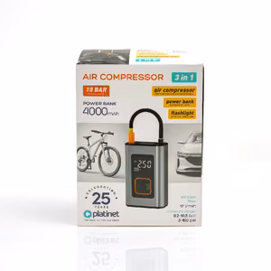 Kannettava älykäs ilmapumppu Platinet 3in1 (4000mAh 10Bar)