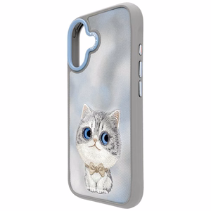 NIMMY BIG EYED PET 2.0 Cat -suojakuori iPhone 17:lle harmaa