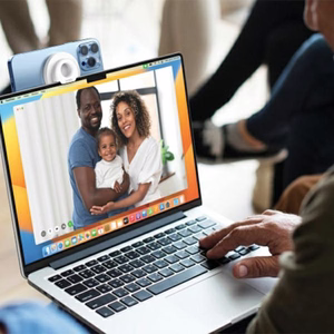 SODI BM-300 induktiivinen pidike MacBookille - valkoinen