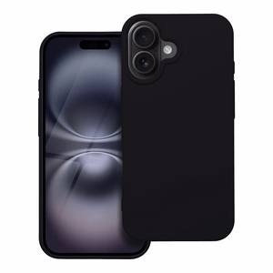 Silikoninen suojakuori iPhone 16:lle musta