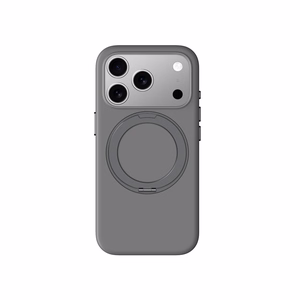 AmazingThing Cloudie iPhone 17 Pro Suojakuori jalustan kanssa - harmaa