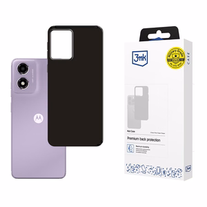 3mk Matt Case Motorola Moto E14 / G04 / G04S:lle - Musta
