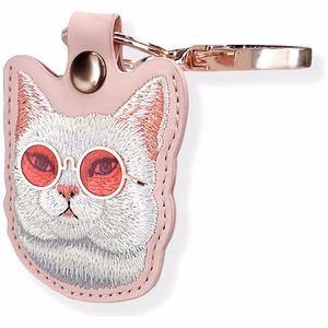 Nimmy Glasses Cool Cat Tracker Suojakuori - vaaleanpunainen