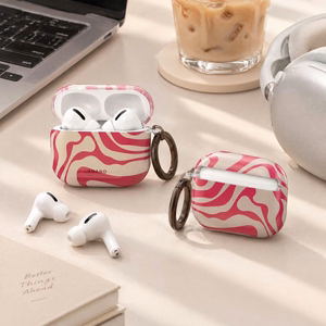 Lamano Tech-Protect Case for AirPods Pro 3 - Pink and Beige