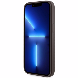 Guess GUHMP14MP4RPSW iPhone 14 Plus 6.7 ruskea/ruskea suojakuori 4G Printed Stripes MagSafe