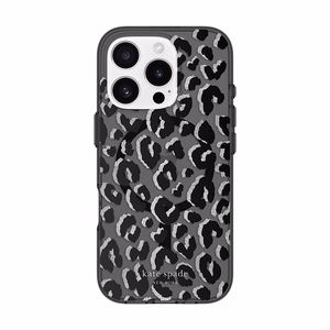 MagSafe-yhteensopiva Kate Spade New York Black City Leopard -suojakuori Apple iPhone 16 Prolle