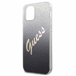 Guess GUHCP12SPCUGLSBK iPhone 12 mini 5.4" black/black hardcase Glitter Gradient Script