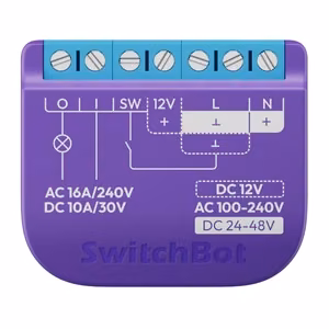 SwitchBot Relay Switch 1 älykäs jännitteettömällä kontaktilla