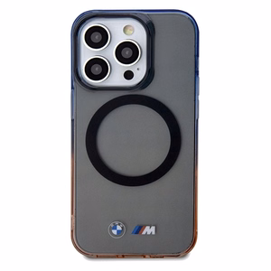 BMW Gradient Bumper MagSafe -suojakuori iPhone 15 Pro Maxille - harmaa