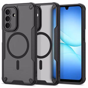 Tech-Protect Rugged Shield MagSafe suojakuori malleille Samsung Galaxy A17 / A18 / A26 4G / 5G, mattamusta