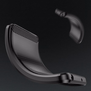 Carbon Case Suojakuori OnePlus Nord CE 3:lle joustava silikoni hiilikuori musta