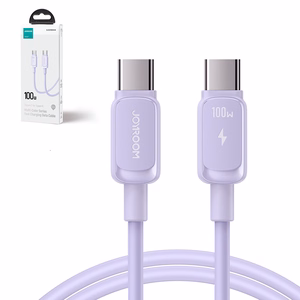Joyroom Multi-Color Series A14 USB-C / USB-C 100W Kaapeli 1.2m - violetti