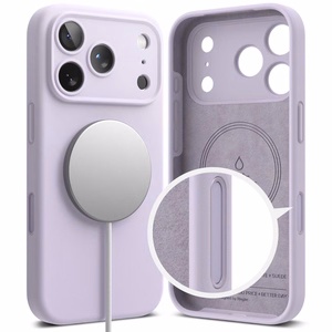 Ringke Silikoninen Magneettinen MagSafe Suojakuori iPhone 17 Pro:lle - Musta