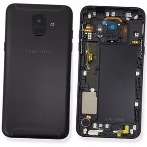 Takakuori Samsung A600 A6 2018:lle musta alkuperäinen (käytetty Grade C)