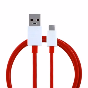 Alkuperäinen OnePlus D301 USB-A - USB-C -kaapeli, 4A, 1 m, punainen, bulk