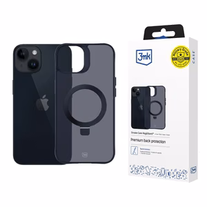 3mk Smoke Case Mag&Stand Suojakuori Apple iPhone 14 Plus:lle - musta