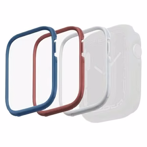 Kehys Uniq Moduo 3in1 kotelolle Apple Watch 4/5/6/7/8/SE/SE2 44/45mm - sininen, punainen, valkoinen