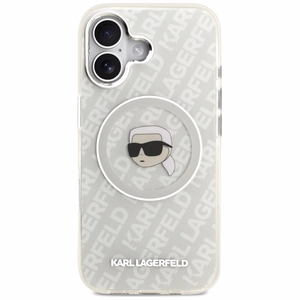 Karl Lagerfeld IML Karl Head Logo MagSafe suojakuori iPhone 17 - harmaa
