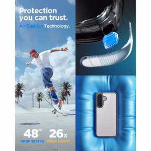 Spigen Ultra Hybrid -suojakuori Samsung Galaxy A57 5G:lle space clear
