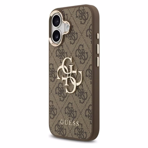 Guess 4G Big 4G Classic Logo -suojakuori iPhone 17 - ruskea ja kulta