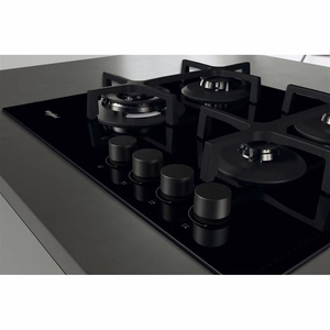 Whirlpool AKT 627/NB1 -integroitava kaasukeittotaso, musta, 59 cm, 4 keittoaluetta