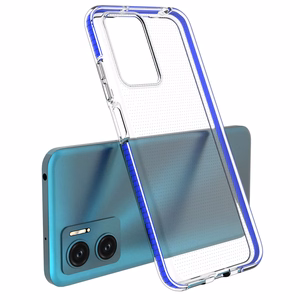 Spring Case kansi geeli TPU kansi värillinen kehys Xiaomi Redmi 10 vaaleanpunainen vaaleanpunainen