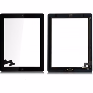 Kosketusnäyttö yhteensopiva Apple iPad 2 Home-painikkeella ja pidikkeillä valkoinen HQ2