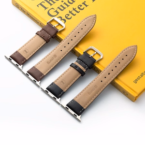 Crong Noble Band genuine-leather strap for Apple Watch 44 / 45 / 46 / 49 mm, mocha