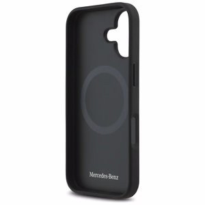 Mercedes Leather The Move MagSafe Suojakuori iPhone 17:lle - Musta