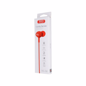 XO langalliset kuulokkeet S6 jack 3,5mm, punaiset