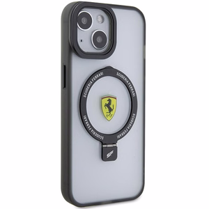 Ferrari Ring Stand 2023 Collection MagSafe suojakuori iPhone 15 Plus / 14 Pluslle - musta