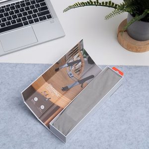 Pöytäteline kannettavalle tietokoneelle ja tabletille taitettava Forcell F-Grip Fold Stand H Pro harmaa
