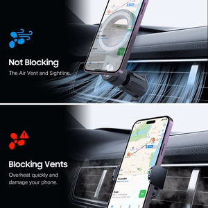 Blavec Car holder BH-03 magnetic Ring to air vent (BH03-MAVRB) black