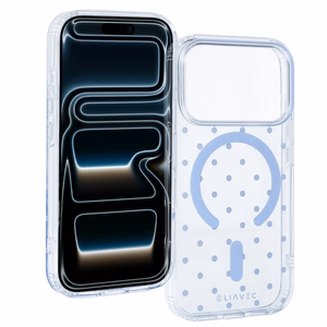 Liavec Bubble -suojakuori iPhone 18 Pro / 17 Pro -puhelimelle, vaaleansininen