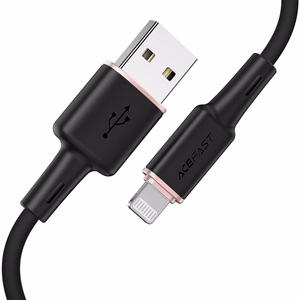 Acefast kaapeli MFI USB - Lightning 1.2m, 2.4A musta (C2-02 black)