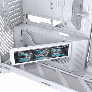 ASUS ROG CRONOX GR801 CURVE TG ARGB -keskikokoinen tornikotelo, valkoinen