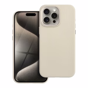 Suojakuori iPhone 15 PRO MAX:lle Forcell F-Protect Frame Premium yhteensopiva MagSafen kanssa antiikki valkoinen