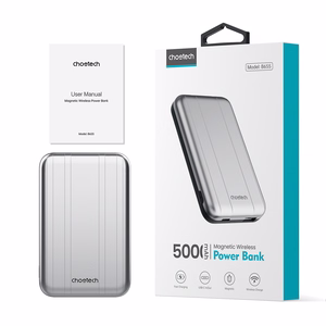 Magneettinen langaton tehopankki CHOETECH, 10W, 5000mAh