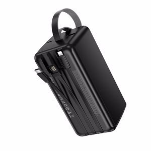 Borofone Power Bank 50000mAh BJ79C Clever - USB - with USB, Type C and Lightning cables black