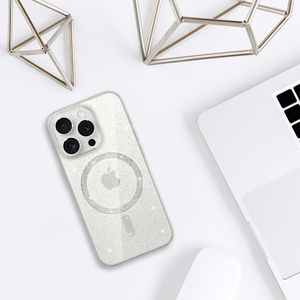 Kiiltävä magneettikuori iPhone 14 Pro läpinäkyvä