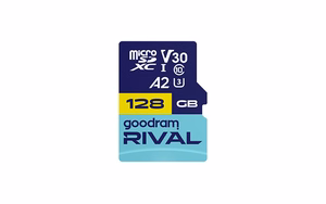 GOODRAM microSDXC 128GB V30 A2 UHS I U3 RIVAL + sovitin