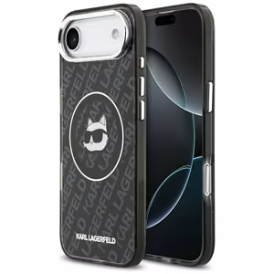 Karl Lagerfeld IML Choupette Head Logo MagSafe iPhone Air Suojakuori - musta