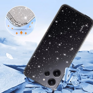 Crystal Glitter Suojakuori Xiaomi Redmi 12:lle - hopeinen