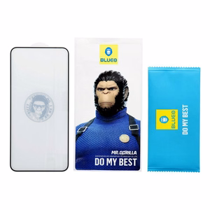 5D Mr. Monkey Glass - Samsung Galaxy S24 Plus:lle musta (Anti-Static Strong HD)