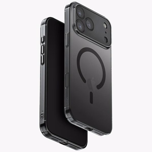 Uniq Airsuit Suojakuori iPhone 17 Pro Max:lle Magclick Charging - musta
